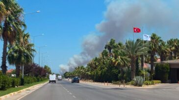Antalya’da orman yangını